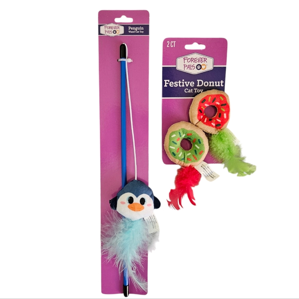 NWT Forever Pals Holiday/Christmas 2-Pack Cat Toys